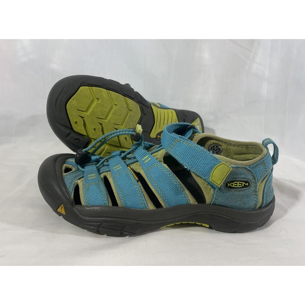 KEEN sandals Womens 5‎ blue green walking hiking waterproof S1-15